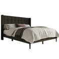 thumbnail image 4 of Home Design Danville Full Tufted Upholstered Platform Bed with Wingback Headboard and Foam Cushion, Dark Brown, Easy Assembly, 4 of 5