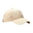 thumbnail image 2 of XIAOCHA Womens Washed‑Solid Baseball Cap Outdoor Daily Ball Hat,Beige, 2 of 2