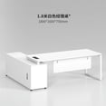 thumbnail image 1 of Modern Writing Office Desks Floor Executive Multifunctiona Meeting Office Desks Workstation White Scrivania Angolare Furnitures My Lux Decor Round, 1 of 22