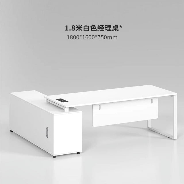 Modern Writing Office Desks Floor Executive Multifunctiona Meeting Office Desks Workstation White Scrivania Angolare Furnitures My Lux Decor Round