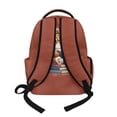 thumbnail image 2 of SCRAWLGOD Book Tiger Pattern Brown Casual 17 Inches Laptop Backpack, Portable Daypack for Travel Work Commute School, Practical Spacious Organized Classic Design, 2 of 5