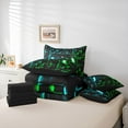 thumbnail image 6 of Homewish Blue Green Black 7 Pieces Bedding Comforter Set,Game Console Full Bedding Set,Gamer Gaming Fitted Sheet Flat Sheet For Boys,Breathable Bedroom Decorative Reversible, 6 of 8
