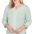 thumbnail image 4 of Alfred Dunner Womens Classic Fit Soft Embroidered Pattern Top, 4 of 4