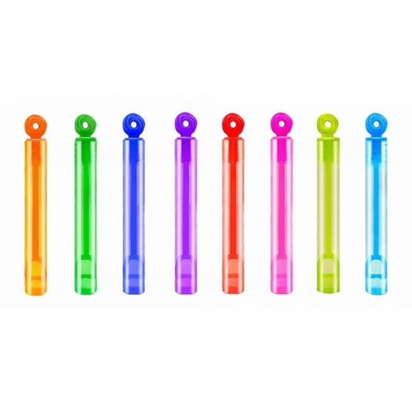 Bubble Solution Mini Test Tube Sticks 8 Pack 1.6 Oz Party Favors For Kids Outdoor Fun