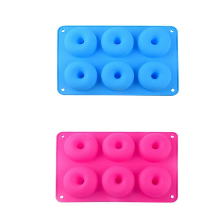

Wioihee Low price clearance 2PCS Silicone Donut Baking Pan Silicone Donut Molds Donut Tray with 6 Cavity