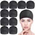thumbnail image 1 of 10 PACK Wig Caps for Wig Making - Stretchable Dome Mesh Wig Caps for Women Lace Front Wig（Black） (10pcs), 1 of 5