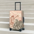 thumbnail image 6 of Honeii Combine harvester working with tractor Elastic Luggage Cover, featuring double-sided printing, is the ideal companion for travel, business trips, and daily use(not included suitcase )-X-Large, 6 of 7