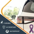 thumbnail image 4 of Magnet Me Up Support Pancreatic and Leiomyosarcoma Cancer Survivor Purple Ribbon Magnet Decal, 3.5x7 In, Vinyl Automotive Magnet, 4 of 7