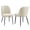 Cream White, variant on VASAGLE EKHO Collection - Dining Chairs Set of 2, Upholstered,Synthetic Leather with Stitching, Easy Assembly, with Storage Pocket, Forest Green