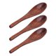thumbnail image 4 of 3 cucharas pequeñas de madera cucharas de sopa con textura de pescado grabadas a mano cucharas para servir para cocina condimento café té azúcar, 4 of 8