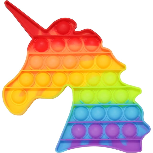 Fidget Toy HUOGUO Unicorn Pop, silicona, burbuja de empuje, autismo