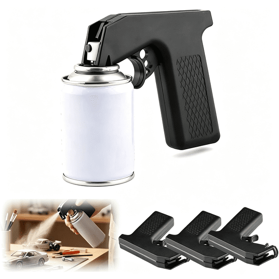 CURYMAY Portable Spray Paint Handle with Trigger,Universal Spray Can Handle for Even Spray Control,Ergonomic Spray Can Trigger Handle Tool for Renovation and Color Change Projects