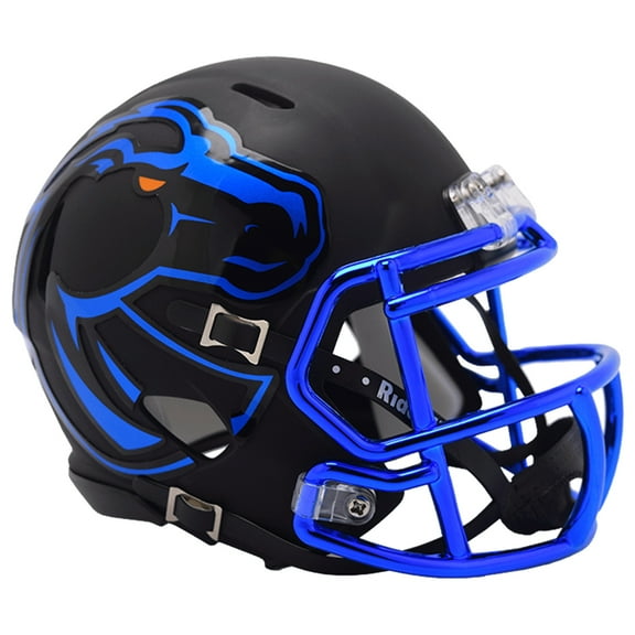 Boise State Broncos Matte Black 2024 Riddell NCAA Speed Mini Helmet