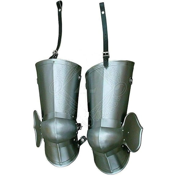 Medieval Knight Crusader Leg Guard Set Spartan Armor 18GA