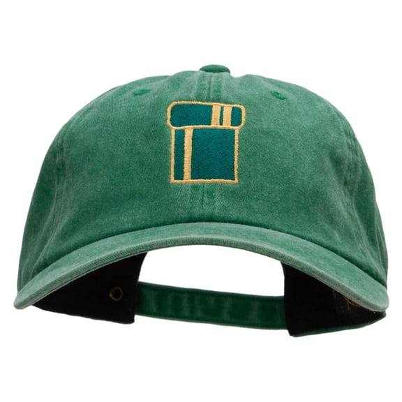 Tube Embroidered Unstructured Cotton Cap - Kelly Green OSFM