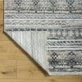 thumbnail image 3 of Hauteloom Adda Recycled Material Living Room, Bedroom Area Rug - Southwestern - Dark Red, Off White, Light Gray - 8' x 10', 3 of 6