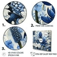 thumbnail image 3 of Designart "Harmonious Blue Bonnets Minimalism" Blue Bonnets Floater Framed Canvas Wall Art, 3 of 5