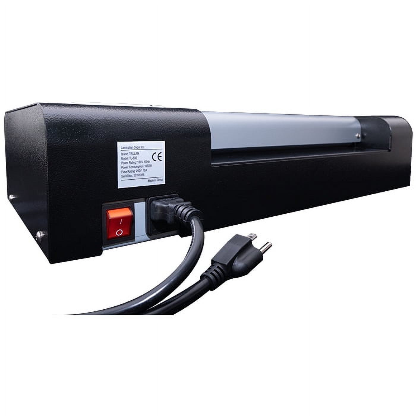 TRULAM TL-600, Thermal Pouch Laminator, 6 Rollers, 13 inch Max Input, Adjustable Temperature and Speed, Up to 78 inches/minute, Black