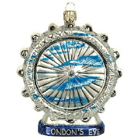 Christmas Markets London Eye London Eye England Travel Polish Glass Christmas Ornament Made Poland Decoration ()
