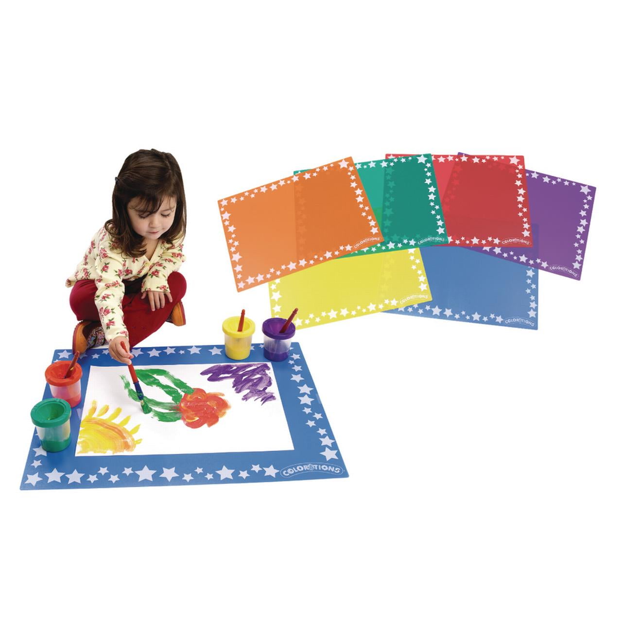 Colorations Flexible, Plastic Mats, Set of 6, Reusable, Sturdy, Durable