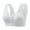 Gray, variant on Daisy Bras for Older Women Front Closure Bras Push Up Bra No Underwire Plus Size Front Button Bra Breathable Bra Purple