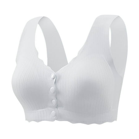 Mrasaso Deals Of The Day! Sports Bra Women Nylon Bra Women s Nursing Bra Maternity Sleeping Underwear Large Size Cup for Comfortable Wear(1pc Bra) Gray|5XL
