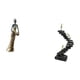 thumbnail image 5 of Elegante escultura de resina de una pensadora tribal, figura femenina africana, arte abstracto, decoración para el hogar, hoteles, estanterías, ,, 5 of 8
