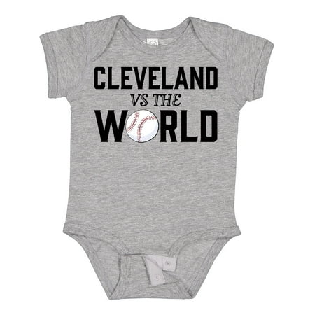 

Inktastic Cleveland Vs. the World with Baseball Gift Baby Boy or Baby Girl Bodysuit