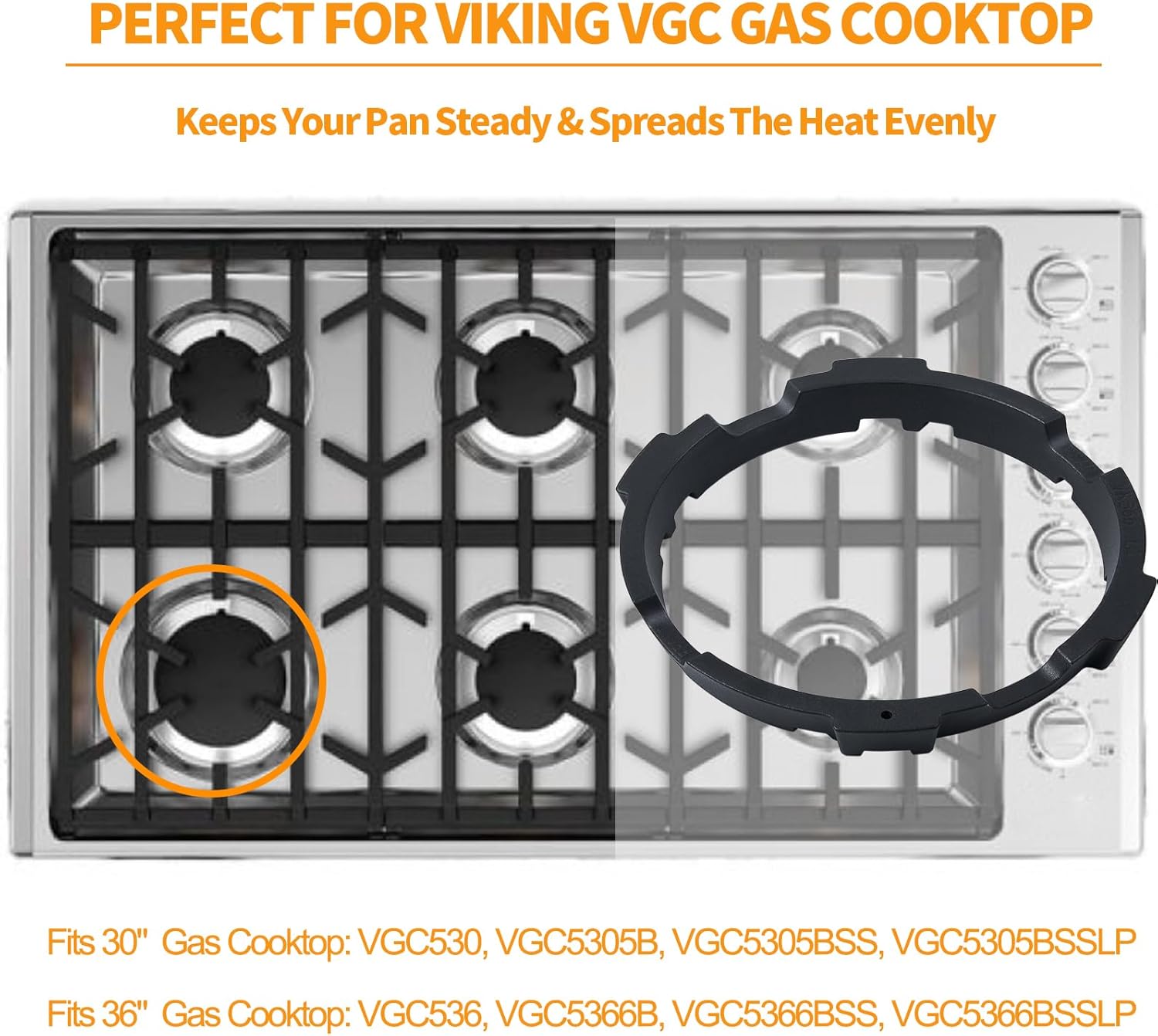 Wok Ring Replacement Parts Wok Ring Gas Stove Cast Iron Wok Grate Burner Wok Support Ring  Range Cooktop Stove Round Wok Stand Holder Grate Rack