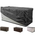 thumbnail image 4 of 48x24x22 Inch Outdoor Deck Box Cover 420D Waterproof Patio Storage Bench Protector Black, 4 of 7
