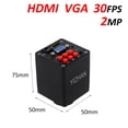 thumbnail image 2 of USB HDMI VGA 1080P IMX307 Industry Video Microscope Camera C MOUNT Lens For Phone Tablet PC PCB IC Observe Soldering Repair, 2 of 2