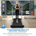 thumbnail image 6 of Simpfree Treadmill with 10" HD TV Movie Touchscreen and 3D Virtual Sports Scene, 0.5-9.0 mph/h & 3.5HP Electric Treadmill with Incline for Home, 6 of 9
