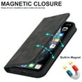 thumbnail image 4 of Allytech iPhone 11 Pro Max PU Leather Wallet Case with RFID Blocking Card Slots Kickstand Magnetic Closure, Shockproof Protective TPU Flip Cover For iPhone 11 Pro Max,Black, 4 of 7