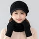 thumbnail image 3 of Gorro cálido de invierno para madres de mediana edad, gorro de lana tejido para abuelas, gorro de lavabo grueso de terciopelo para señoras mayores, 3 of 6