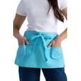 thumbnail image 4 of Delantal Chef Works unisex con cintura turquesa y bolsillos, 4 of 5