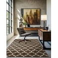 thumbnail image 5 of Unique Loom Trellis Collection Area Rug - Philadelphia (10' x 14' 1" Rectangle Brown/Beige), 5 of 11