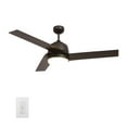 thumbnail image 6 of Smaair 52" 3 Blades Smart Ceiling Fan with Wall Control and Light Kit for Bedroom, 6 of 10