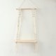 thumbnail image 3 of Tapiz de macramé bohemio para colgar en la pared, estante flotante, adorno artesanal para el hogar y la decoración interior de bodas y dormitorios., 3 of 6