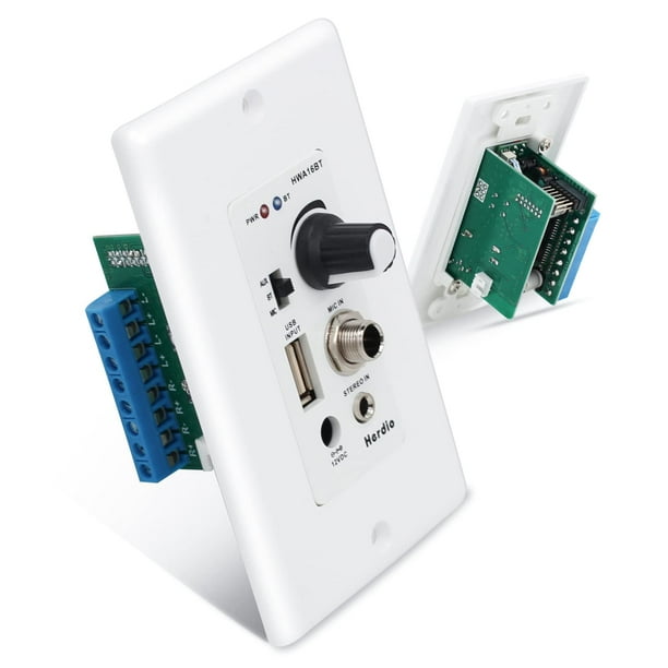 Amplificador de pared Bluetooth Herdio HWA-16BT-4CH 4 canales