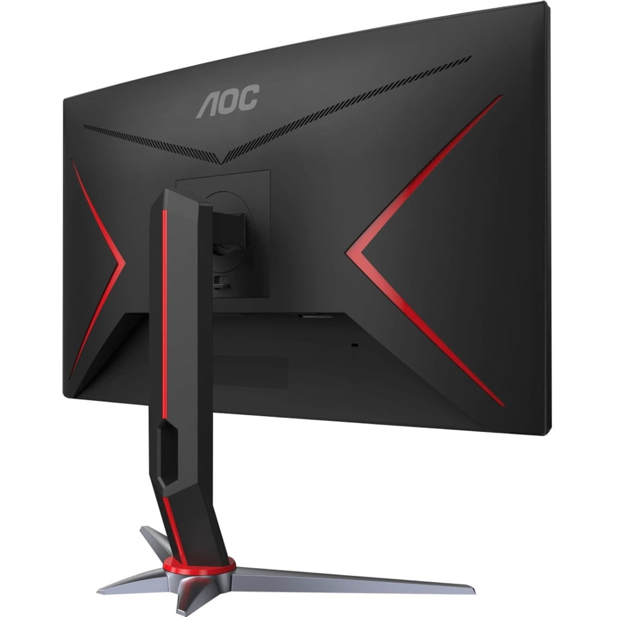 Aoc Cq27g2 27 Wqhd Curved Screen Wled Gaming Lcd Monitor 16 9 Black Red Walmart Com Walmart Com