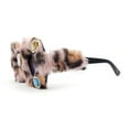 thumbnail image 3 of Super Funky Masquerade Fur Jewel Brooch Octagon Plastic Sunglasses Pink Leopard, 3 of 4