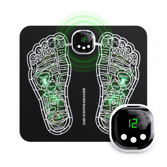 Foot Massager for Neuropathy Feet, Whole Body Massager for Neuropathy, Foot Massager for Circulation and Pain Relief, for Those Who Stand and Work All Day Muscle Relaxation, Folda (8 Modes, 19th Gear)