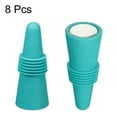 thumbnail image 3 of Uxcell Silicone Wine Bottle Stoppers Sealer Caps Cover for Drink Blue 8Pack, 3 of 5