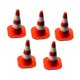 thumbnail image 5 of 5 piezas 1/64 modelo de cono de tráfico micro estacionamiento escena decoración resina foto accesorios rojo, 5 of 9