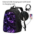 thumbnail image 2 of Fotbe Galaxy Lightning Mochila con Estampado y Puerto USB para Hombre y Mujer, Mochila Antirrobo, Mochila de Viaje, Mochila Escolar, Mochila Universitaria, 2 of 7