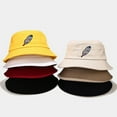 thumbnail image 2 of UDIYO Retro Feather Pattern Bucket Hat Unisex Sunscreen Spring Outdoor Fisherman Cap, 2 of 8