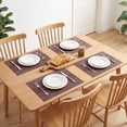 thumbnail image 3 of Unique Bargains 6 Pack Plastic Placemats for Dining Table Decor Brown 17.7x11.8inch, 3 of 6