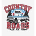 thumbnail image 2 of Country Roads Take Me Home Men's White Crew Neck Short Sleeve Tee-XS, 2 of 2
