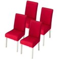 thumbnail image 1 of CANDeal 4PCS Dining Room Chair Covers Slipcovers Set, Spandex Fabric Fit Stretch Removable Washable Short Kitchen Chair Covers Protector for Dining Room, Hotel, 1 of 4