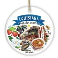 thumbnail image 2 of Artistic Louisiana State Themes and Landmarks Christmas Ornament, 2 of 5